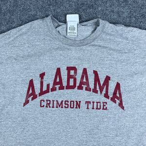Alabama Crimson Tide T-Shirt Mens XL Gray Graphic College Football NCAA Tee